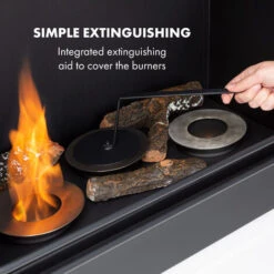 Klarstein Phantasma Cottage Pillar Ethanol Fireplace Smokeless Stainless Steel Burner 3 X 300ml 2h Stainless Steel White/black -Outlet Klarstein Devices Store 23507096 5