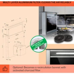 Klarstein Royal Flush Eco Cooker Hood 90 Cm 576 M³/h A+ -Outlet Klarstein Devices Store 23742943 5