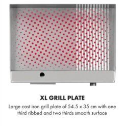 Klarstein Grillmeile 3000GR Pro Electric Grill 3000W 54.5x35cm Smooth / Ribbed -Outlet Klarstein Devices Store 23948182 4
