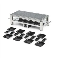 Klarstein Schmelzlette Raclette 1500W Natural Stone Plate Stainless Steel Case -Outlet Klarstein Devices Store 25390760 4