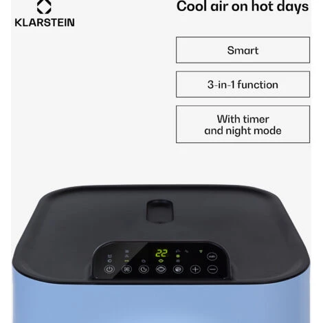 Klarstein Kraftwerk Smart 12K Air Conditioner 3-in-1 12000 BTU App Control Remote Control 2 Klarstein Kraftwerk Smart 12K Air Conditioner 3-in-1 12000 BTU App Control Remote Control - Image 2