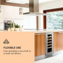 Klarstein Vinovilla Smart Wine Fridge 50l / 20 Bottles Glass Door Stainless Steel -Outlet Klarstein Devices Store 33502956 2