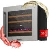 Klarstein Vinsider 36 Wine Fridge 2 Cooling Zones 5-22°C 85l Stainless Steel