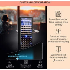 Klarstein Vinovilla Grande 162 Built-in Duo Onyx Edition Wine Fridge 425 Litres 162 Bottles -Outlet Klarstein Devices Store 33503020 4