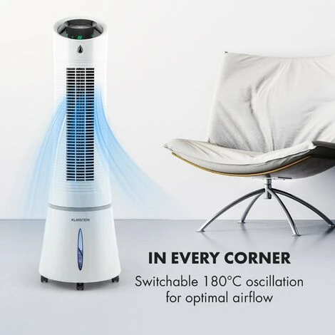 Klarstein Skyscraper Ice 4-in-1 Air Cooler Fan 210 M³/h 30 W Oscillation Mobile Remote Control 5 Klarstein Skyscraper Ice 4-in-1 Air Cooler Fan 210 M³/h 30 W Oscillation Mobile Remote Control - Image 5