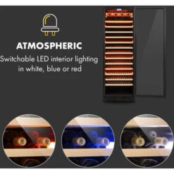 Klarstein Vinovilla Grande 165 Built-in Uno Onyx Large Capacity Wine Fridge 433 Litres 165 Bottles -Outlet Klarstein Devices Store 33503300 3