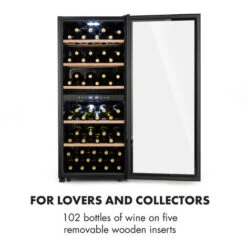 Klarstein Barossa 102 Duo Wine Refrigerator 102 Bottles 226 Litres 2 Zones Touch Control -Outlet Klarstein Devices Store 33503304 3