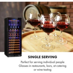 Klarstein First Class 84 Wine Cooler 4 Dispensers 84 Bottles 5-22 ° C Black -Outlet Klarstein Devices Store 33503305 3