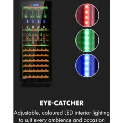 Klarstein First Class 84 Wine Cooler 4 Dispensers 84 Bottles 5-22 ° C Black -Outlet Klarstein Devices Store 33503305 4