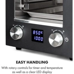 Klarstein Hannibal High-Temperature Grill Indoor 2,200W 850 ° C Stainless Steel Black -Outlet Klarstein Devices Store 33503366 5