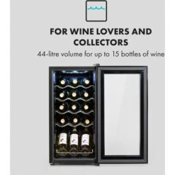 Klarstein Shiraz 15 Slim Uno Wine Fridge 44l Touch Control Panel 5-18°C -Outlet Klarstein Devices Store 33503464 3