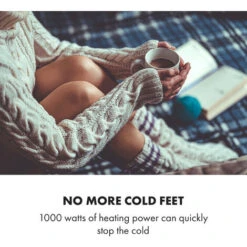 Klarstein Hot Spot Slimcurve Double Wave, 2-in-1 Heater, 1000W, Weekly Timer, Black -Outlet Klarstein Devices Store 33503471 5