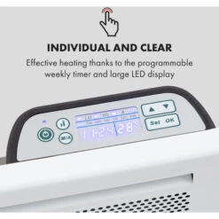 Klarstein Hot Spot Slimcurve Double Wave, Heater, 2000W, Weekly Timer, White -Outlet Klarstein Devices Store 33503480 4