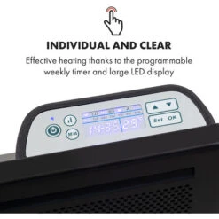 Klarstein Hot Spot Slimcurve Double Wave, Heater, 2000W, Weekly Timer, Black -Outlet Klarstein Devices Store 33503481 4