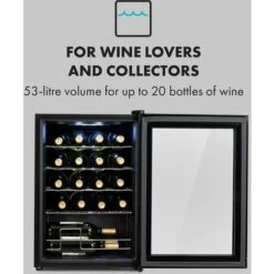 Klarstein Shiraz 20 Uno Wine Refrigerator 53 Litres 20 Bottles Touch Control Panel 5-18°C -Outlet Klarstein Devices Store 33503500 3