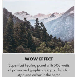 Klarstein Wonderwall Air Art Smart Infrared Heater 80x60cm 500W Wall Mounting Mountain -Outlet Klarstein Devices Store 33503509 5