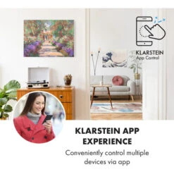 Klarstein Wonderwall Air Art Smart Infrared Heater 80x60cm 500W Garden Path -Outlet Klarstein Devices Store 33503515 2