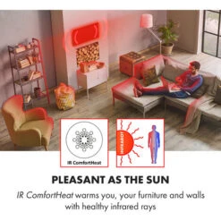 Klarstein Wonderwall Air Art Smart Infrared Heater 120x60cm 700W App Mountains -Outlet Klarstein Devices Store 33503522 3