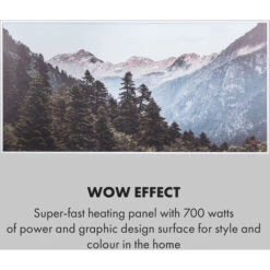 Klarstein Wonderwall Air Art Smart Infrared Heater 120x60cm 700W App Mountains -Outlet Klarstein Devices Store 33503522 5