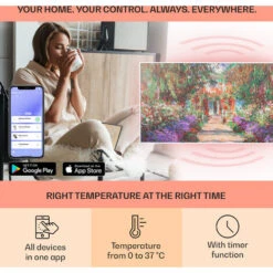 Klarstein Wonderwall Air Art Smart Infrared Heater 120x60cm 700W App Garden Path -Outlet Klarstein Devices Store 33503528 3