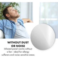 Klarstein Marvel Mirror Infrared Heater 300W Weekly Timer IP54 Mirror Round -Outlet Klarstein Devices Store 33503538 5