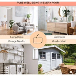 Klarstein Wonderwall Earth, Infrared Heater, 80x60cm, 550W, Wall Mounting, White -Outlet Klarstein Devices Store 33503540 5