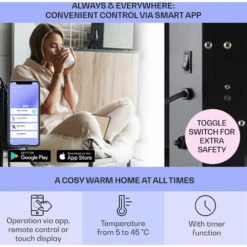 Klarstein Bornholm Single Smart Convection Heater 1000 W App Control 7 Klarstein Bornholm Single Smart Convection Heater 1000 W App Control -Outlet Klarstein Devices Store 33503550 3