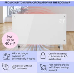 Klarstein Bornholm Curved Smart Convection Heater 2000 W App Control Timer 8 Klarstein Bornholm Curved Smart Convection Heater 2000 W App Control Timer -Outlet Klarstein Devices Store 33503551 4