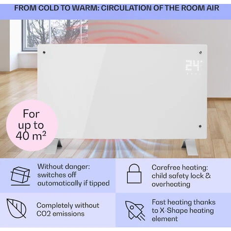 Klarstein Bornholm Curved Smart Convection Heater 2000 W App Control Timer 4 Klarstein Bornholm Curved Smart Convection Heater 2000 W App Control Timer - Image 4