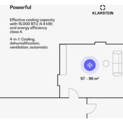 Klarstein Max Breeze Smart Mobile Air Conditioner, 15,000 BTU/h (4.4kW), EEC A -Outlet Klarstein Devices Store 33504649 3