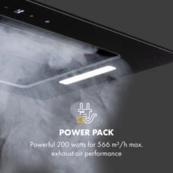 Klarstein Hektor Eco Fan Module 52 Cm 566 M³ / H Touch Glass Black -Outlet Klarstein Devices Store 35415170 3