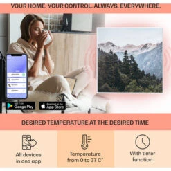 Klarstein Wonderwall Air Art Smart Infrared Heater 60x60cm 350W Mountains -Outlet Klarstein Devices Store 36144081 3