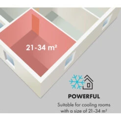 Klarstein Pure Blizzard Air Conditioner 3-in-1 Air Conditioner Dehumidifier & Fan 7000 BTU -Outlet Klarstein Devices Store 36382722 4