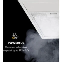 Klarstein Contempo 90, Extractor Hood, 175m³ / H, LED, Stainless Steel, Acrylic, Black -Outlet Klarstein Devices Store 36688355 4