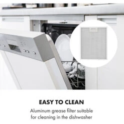 Klarstein Contempo 90, Extractor Hood, 175m³ / H, LED, Stainless Steel, Acrylic, Black -Outlet Klarstein Devices Store 36688355 5