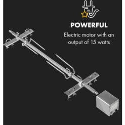 Klarstein Sauenland Pro XL, Suckling Pig Grill, Rotary Spit, 15W, 4 Rollers, Stainless Steel -Outlet Klarstein Devices Store 39392490 5