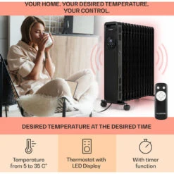 Klarstein Thermaxx Heatstream Oil Radiator 2500W 5-35 °C 24h Timer -Outlet Klarstein Devices Store 40577318 3