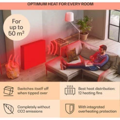 Klarstein Thermaxx Heatstream Oil Radiator 2500W 5-35 °C 24h Timer -Outlet Klarstein Devices Store 40577318 5