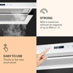 Klarstein Mariana Neo 60, Flat Screen Bonnet, 60cm, 640 M³/h, Exhaust Air, LED -Outlet Klarstein Devices Store 42770280 4