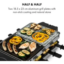 Klarstein Sirloin Raclette 1500W Aluminum / Stone 8 People LED -Outlet Klarstein Devices Store 46461213 4