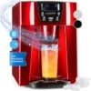 Klarstein Ice Volcano 2GR Ice Cube Machine LED 12kg Every 24h 2l 6-10min Red