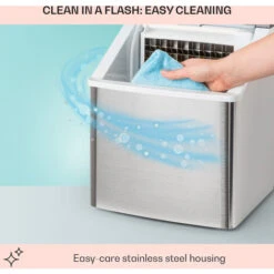 Klarstein Clearcube Ice Cube Machine Clear Ice 13kg / 24h Stainless Steel Black -Outlet Klarstein Devices Store 53487522 5