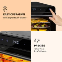 Klarstein Shaftesbury Dehydrator 700W Timer Function 35-85°C Digital Touch Display 7 Klarstein Shaftesbury Dehydrator 700W Timer Function 35-85°C Digital Touch Display -Outlet Klarstein Devices Store 88716596 3