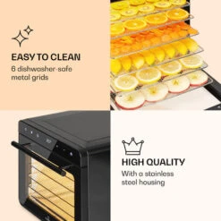Klarstein Shaftesbury Dehydrator 700W Timer Function 35-85°C Digital Touch Display 9 Klarstein Shaftesbury Dehydrator 700W Timer Function 35-85°C Digital Touch Display -Outlet Klarstein Devices Store 88716596 5