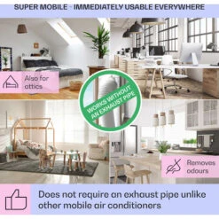 Klarstein Mistral 5-in-1 Air Cooler Fan Humidifier Ioniser 360 M³/h Remote Control -Outlet Klarstein Devices Store 88884637 5