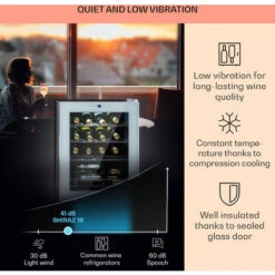 Klarstein Shiraz 16 Quartz Wine Fridge 42l Touch Control Panel 160 W 5-18 °C -Outlet Klarstein Devices Store 92512589 4