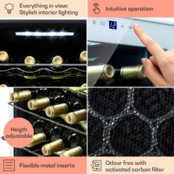 Klarstein Shiraz 16 Quartz Wine Fridge 42l Touch Control Panel 160 W 5-18 °C -Outlet Klarstein Devices Store 92512589 5