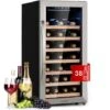 Klarstein Vinamour 54D Wine Refridgerator 2 Zones 148 L 54 Bottles Stainless Steel Front
