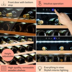 Klarstein Vinsider 52 Built-In Uno Built-In Wine Fridge 52 Bottles 137 Ltr Stainless Steel -Outlet Klarstein Devices Store 93285437 5
