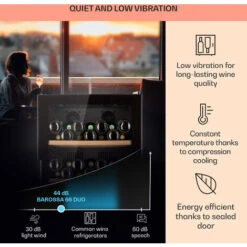 Klarstein Barossa 79 Duo Wine Fridge 79 Bottles 204 Litres 2 Zones -Outlet Klarstein Devices Store 93314361 4